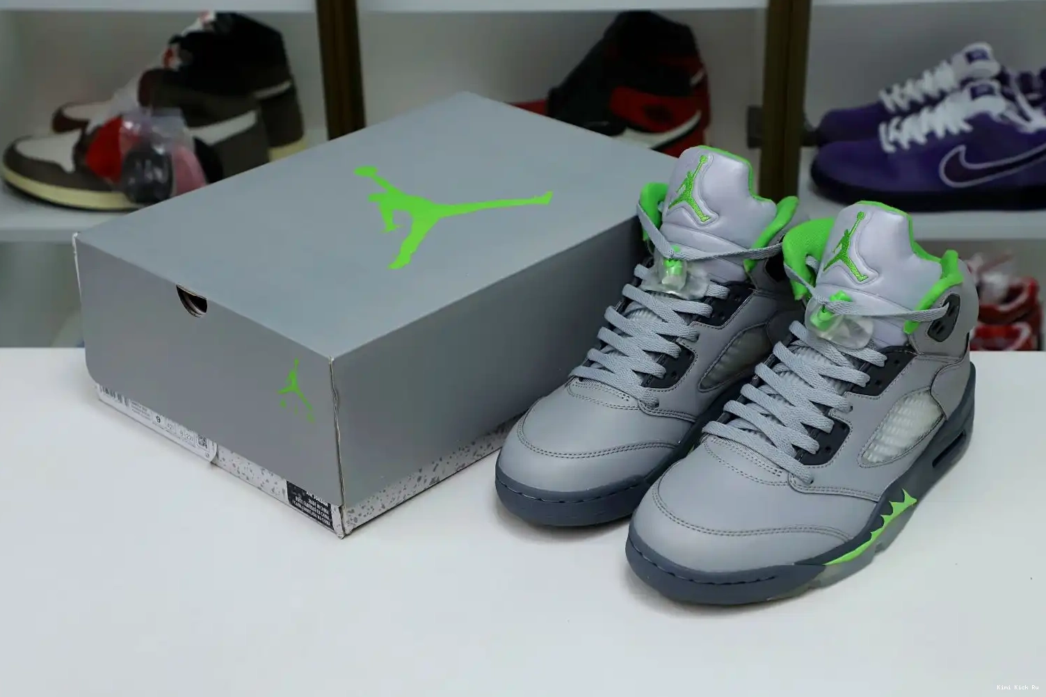 AIR RETRO 2022 Kimikick 'GREEN JORDAN 5 BEAN' 0518